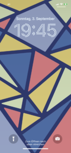 iPhone Hintergrundbild mit abstrakten LInien zu einem Blogbeitrag über digitale Kreativität.